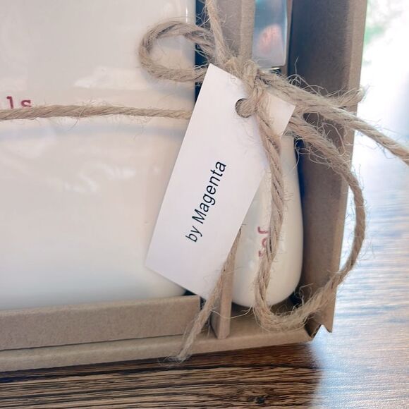 Rae Dunn Jingle Bells Printed Cheese Plate with Spreader. NWT. - Picture 3 of 8